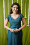 Indra Teal Kurti Set (Set of 3)
