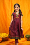 Avanti Maroon Kids Anarkali Mini