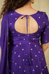Yamuna Purple Maxi Dress (Set of 2)