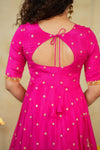 Yamuna Rani Pink Maxi Dress (Set of 2)