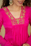 Kiara Rani Pink Kurta Set (Set of 2)