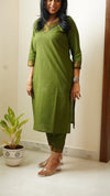Alani Green Mangalgiri Co-Ord set