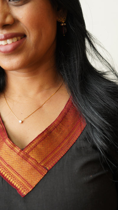 Alani Black Mangalgiri Co-Ord set