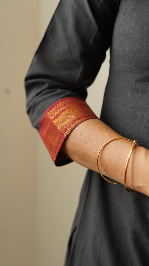 Alani Black Mangalgiri Co-Ord set