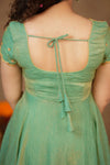 Niharika Aqua Green Maxi Dress (Set of 2)