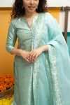 Harini Teal Green Kurti Set