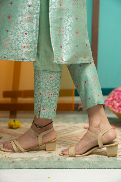 Harini Teal Green Kurti Set