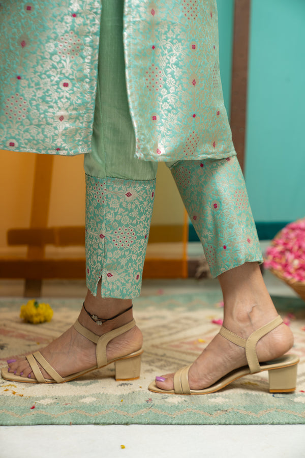 Harini Teal Green Kurti Set