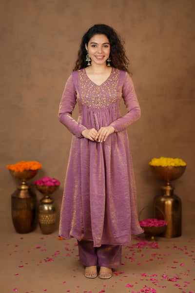 Upasanna Pastel Pink Kurta Set (Set of 2)