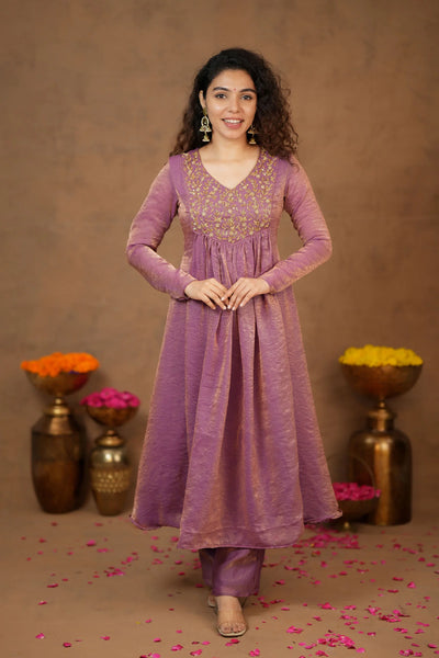 Upasanna Pastel Pink Kurta Set (Set of 2)