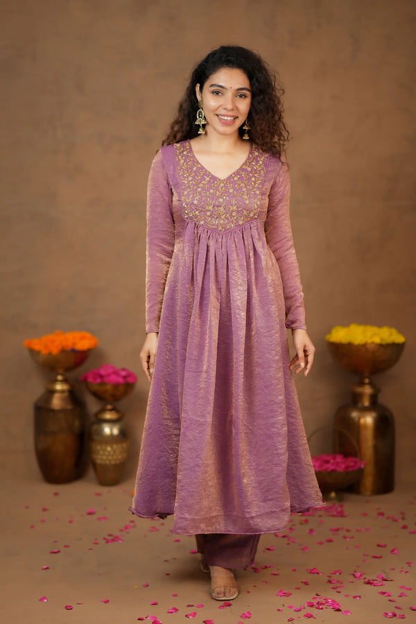 Upasanna Pastel Pink Kurta Set (Set of 2)