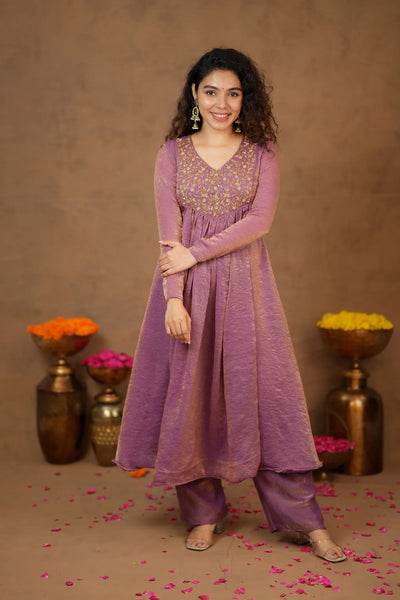 Upasanna Pastel Pink Kurta Set (Set of 2)