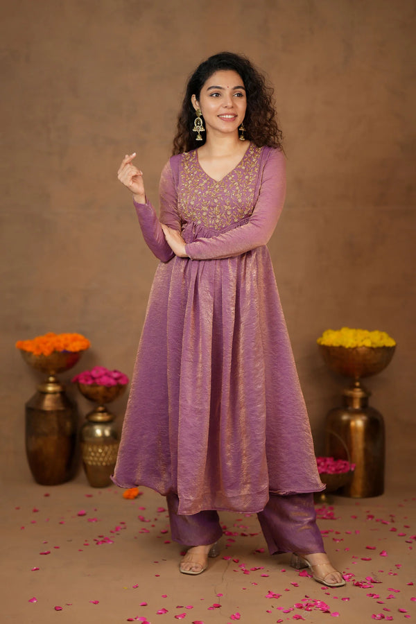 Upasanna Pastel Pink Kurta Set (Set of 2)