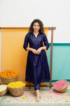 Teju Navy Kurti Set