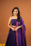 Sreeja Violet Handwoven Lehenga Set