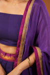 Sreeja Violet Handwoven Lehenga Set