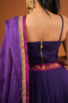 Sreeja Violet Handwoven Lehenga Set