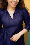 Teju Navy Kurti Set
