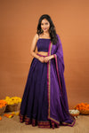 Sreeja Violet Handwoven Lehenga Set