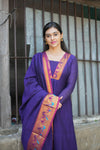 Brindha purple kurta set (Set of 2)