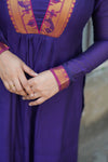 Brindha purple kurta set (Set of 2)