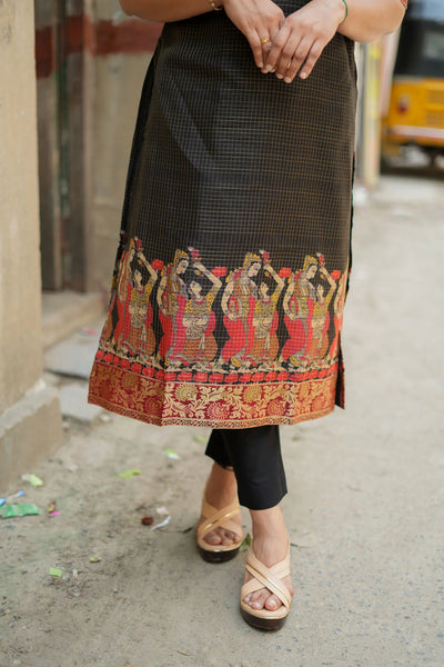 Ganga Black Kurta Set