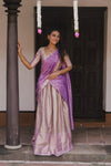 Insya Lilac Banaras Halfsaree