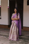 Insya Lilac Banaras Halfsaree