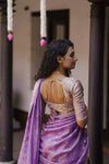 Insya Lilac Banaras Halfsaree