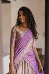 Insya Lilac Banaras Halfsaree
