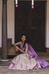 Insya Lilac Banaras Halfsaree