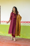 Shanmathi Maroon & Mustard