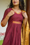 Shanmathi Maroon & Mustard