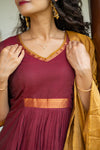Shanmathi Maroon & Mustard