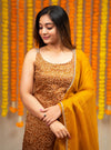 Sarika Mustard yellow Bandhini Kurti