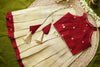 Mahika Beige & Maroon Kids Lehenga Mini