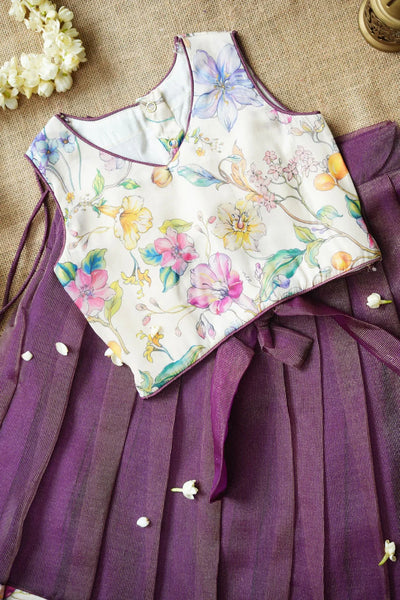 Hemali Violet floral Kids Mini