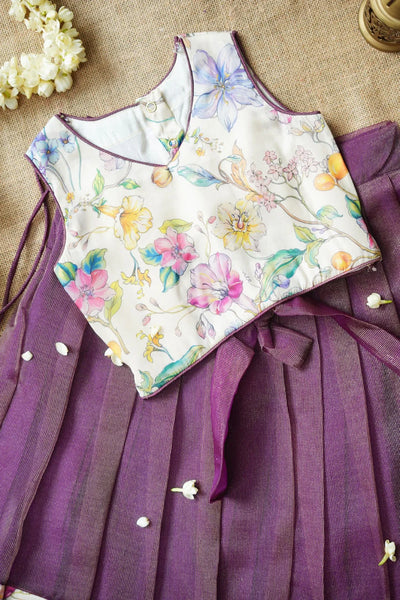 Hemali Violet floral Kids Mini