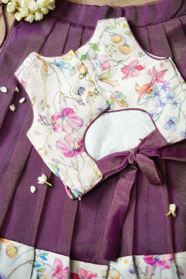 Hemali Violet floral Kids Mini