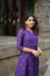 Meera Violet Kurti Set (Set of 2)