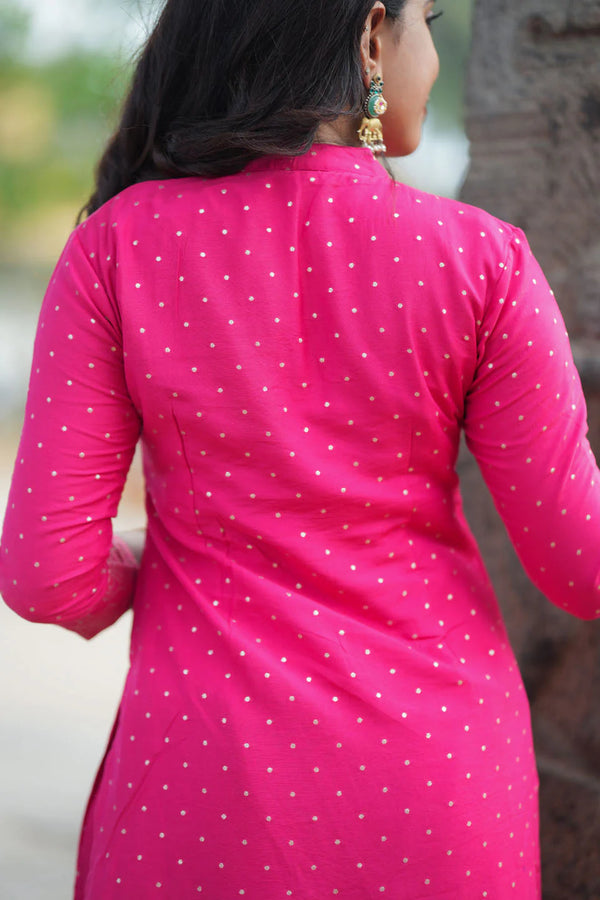 Pravya Pink Kurti Set (Set of 2)