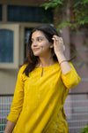 Pranjal Mustard Kurta Set