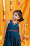 Geetanjali Teal Frock Mini
