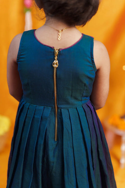 Geetanjali Teal Frock Mini