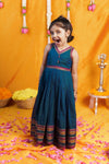 Geetanjali Teal Frock Mini