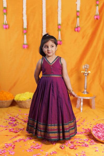 Geetanjali Magenta Frock Mini