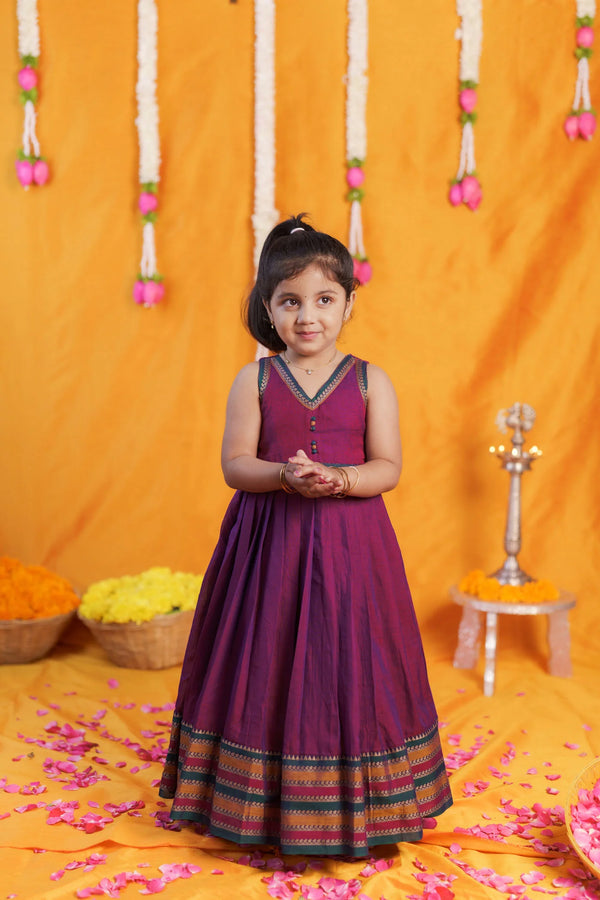 Geetanjali Magenta Frock Mini