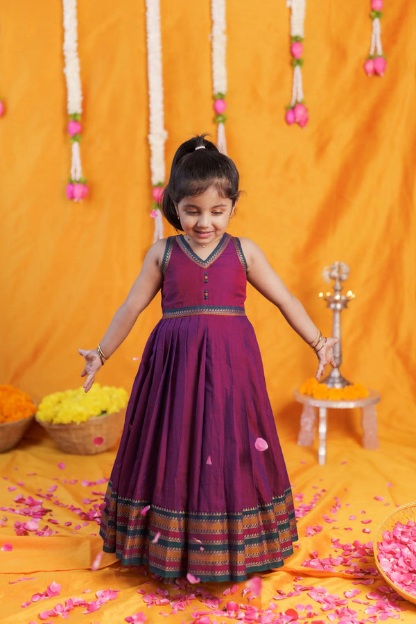 Geetanjali Magenta Frock Mini