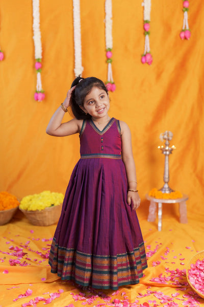 Geetanjali Magenta Frock Mini