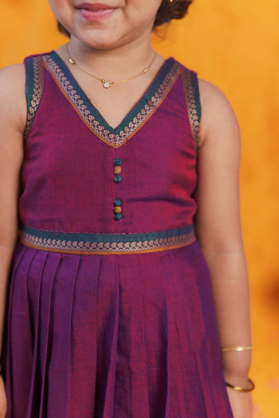 Geetanjali Magenta Frock Mini